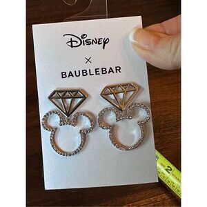 Bauble Bar Disney Mickey head engagement earrings